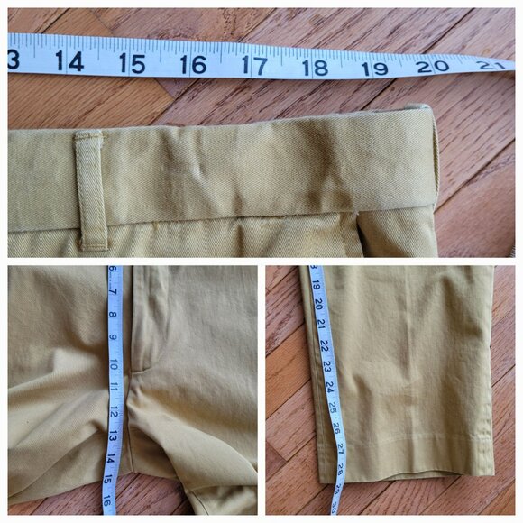 Peter Christian Mustard Flat Front Chinos MT22 - Picture 16 of 16